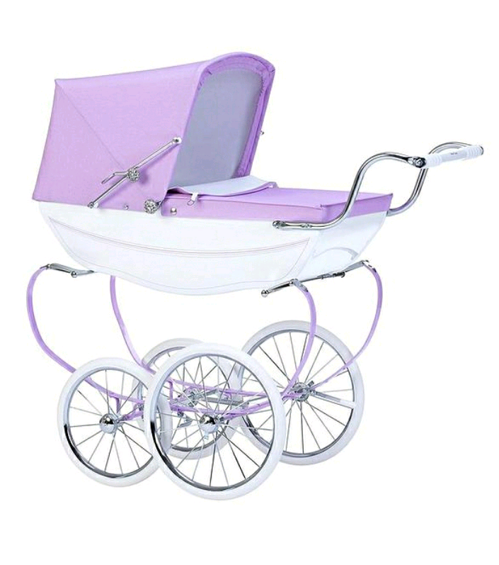 lilac silver cross dolls pram